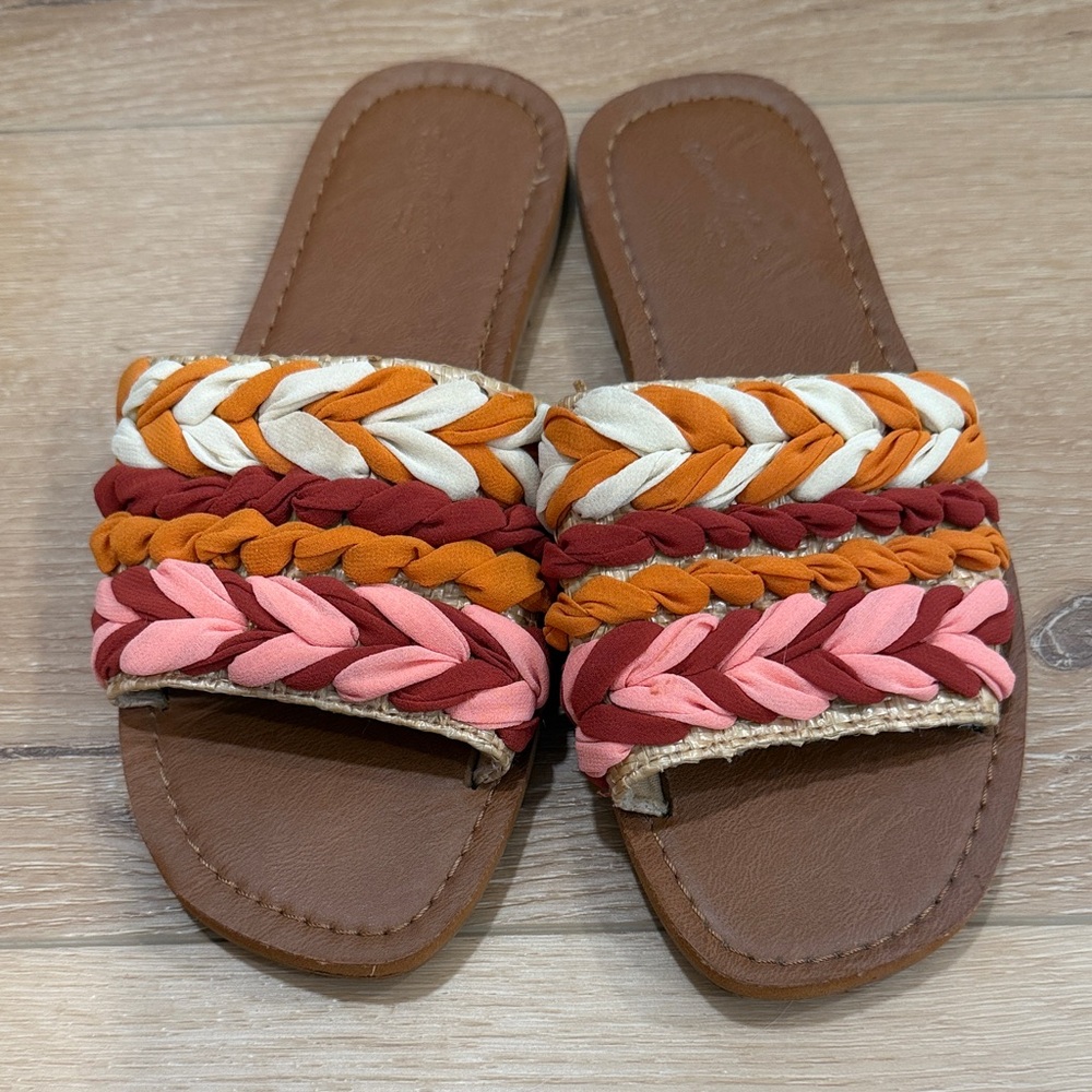 Universal Thread Braided Square Toe Sandals - Picture 2 of 4